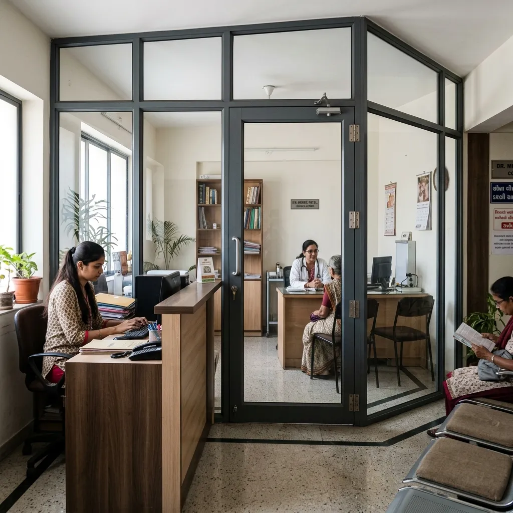 Modern commercial architectural building
