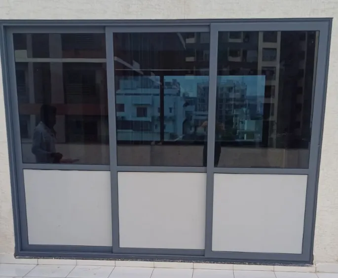 Large Sliding Window Installation